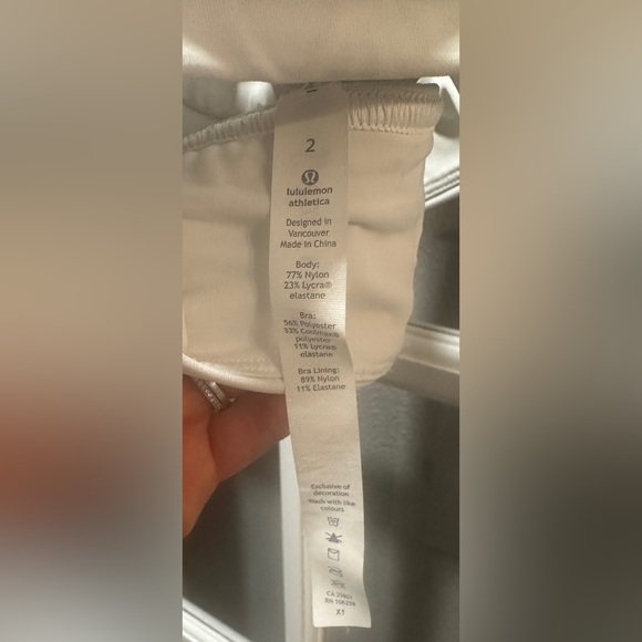 Lululemon Sweat Your Heart Out Bra-White - Picture 9 of 10